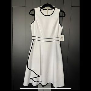 Women’s Calvin Klein White Short Sleeveless Dress, Size 6